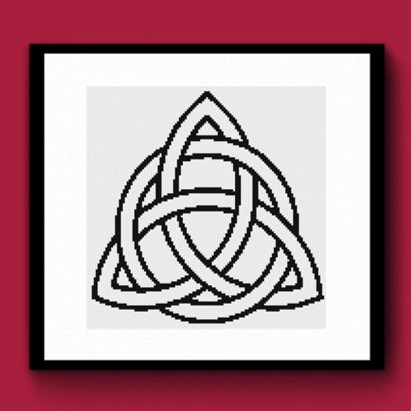 Celtic Knot Counted Cross Stitch Pattern PDF, Celtic Cross Stitch, Occult Wiccan Witchcraft Cross Stitch, Pagan Cross Stitch