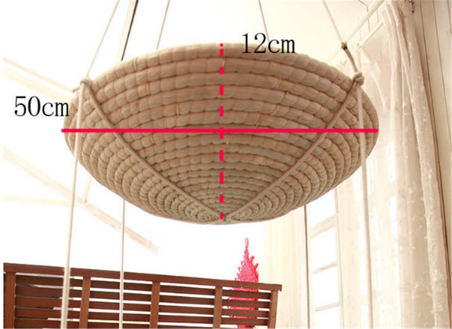 Wicker Rattan Cat Swing Bed Cat Supplies Hanging Basket Etsy