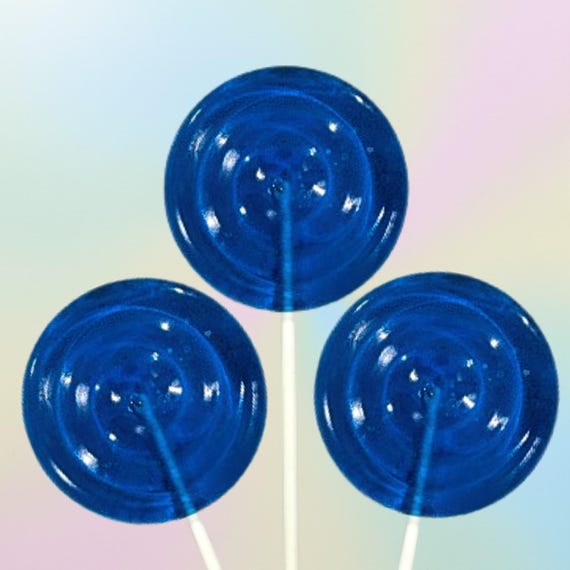 Blueberry Lemonade Flavored Jumbo Lollipops (4 Pack) - Etsy