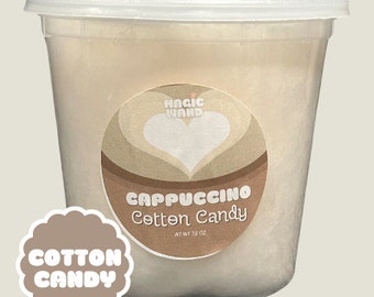 Cappuccino - French Vanilla Flavored Cotton Candy