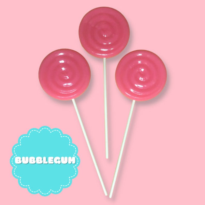 Bubblegum Flavored Jumbo Lollipop Etsy