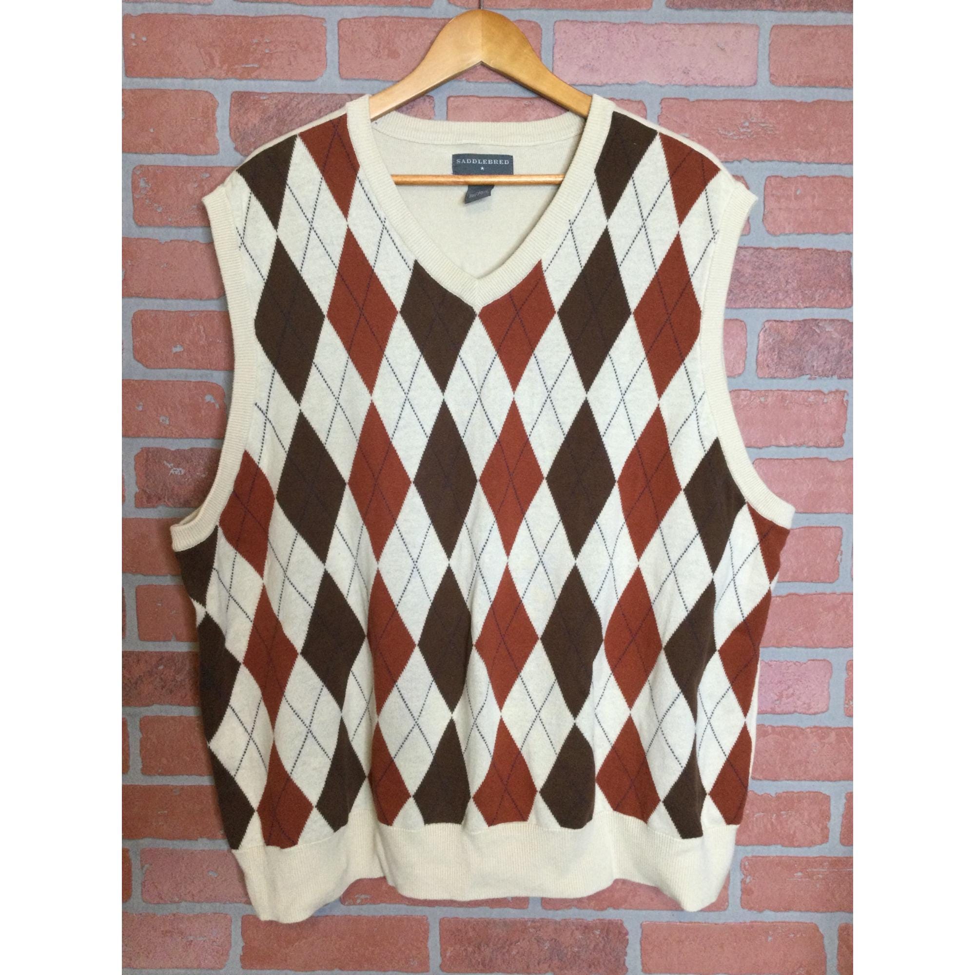 Retro Argyle Vest