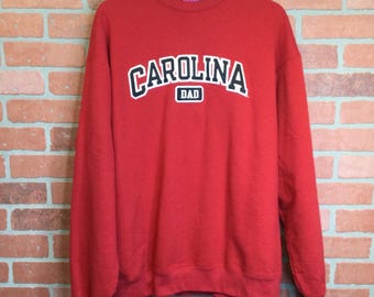 Vintage Champion University of South Carolina Dad Red Sweatshirt XL Crewneck 50/50