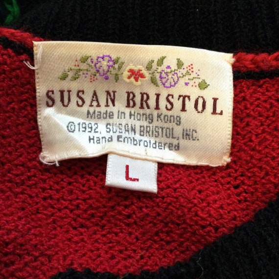 Vintage 90s Susan Bristol cardigan sweater size L… - image 7