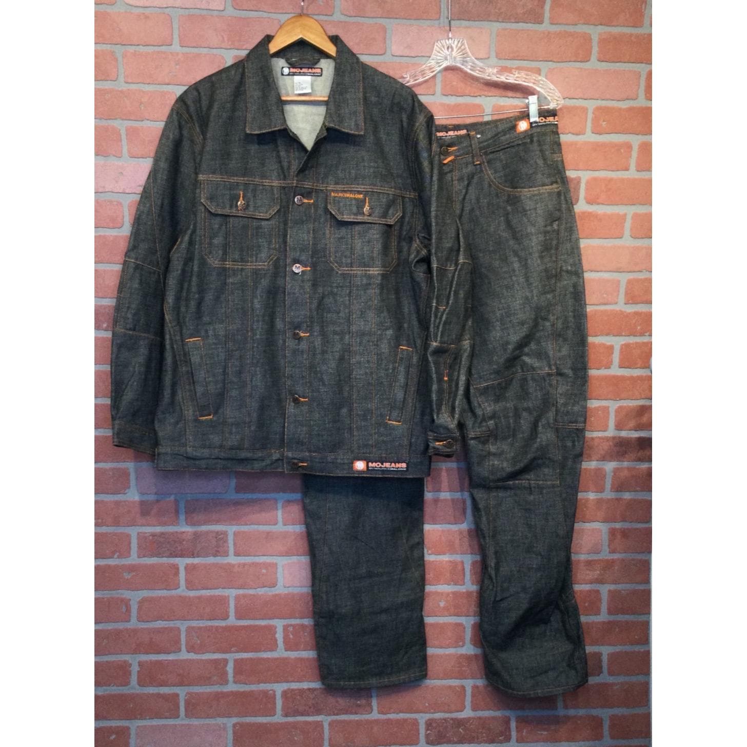 vtg 90s 00s y2k Maurice Malone denim jacket 3XL XXXL hip hop