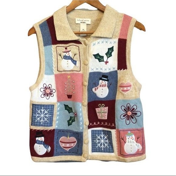 Womens Christmas Holiday Sweater Vest 
