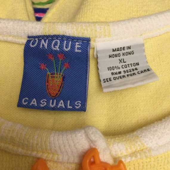 Vintage Onque Casuals Cardigan Sweater Colorful f… - image 5