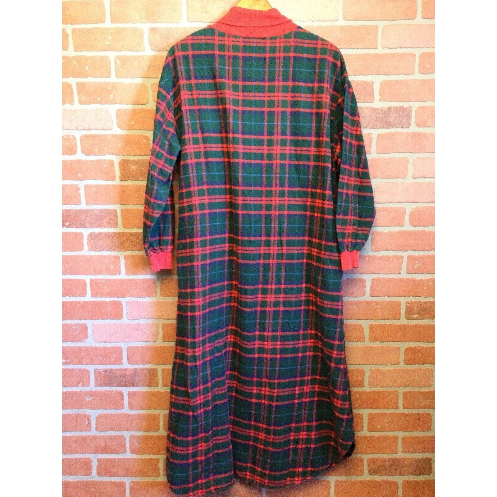 Bean Womans Flannel Nightgown L 