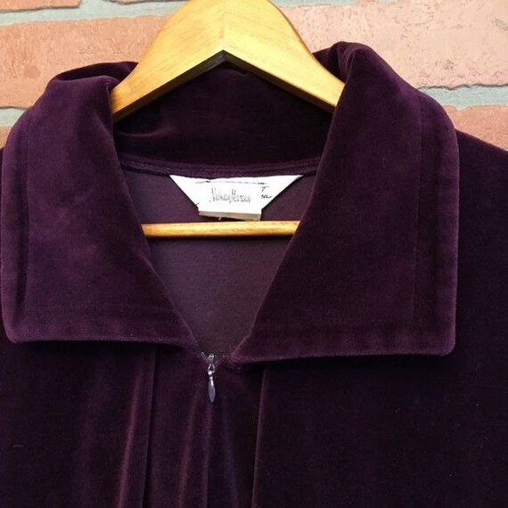 Vintage Neiman Marcus pullover robe house coat zi… - image 2