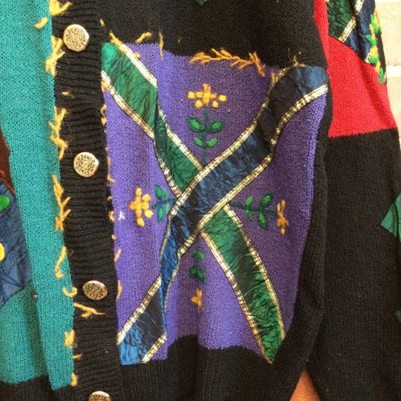 Vintage 90s Susan Bristol cardigan sweater size L… - image 4