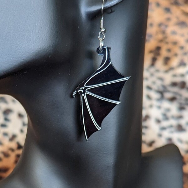 Boucle d'oreille Chauve souris "bat"