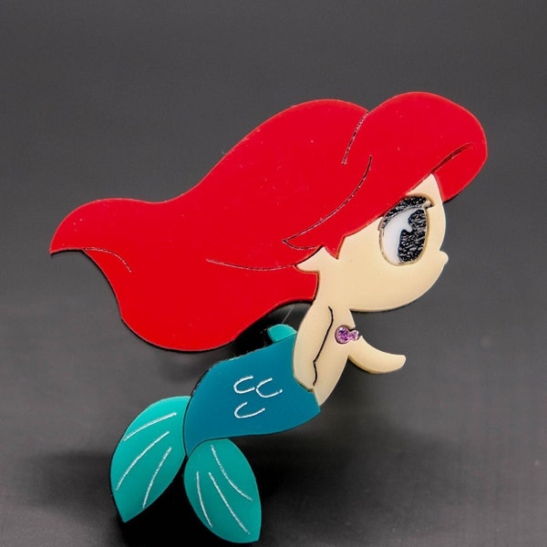 Broche badge pins Ariel la petite sirène baby / brooch badge pin Arielle ariel little mermaid siren disney fait main