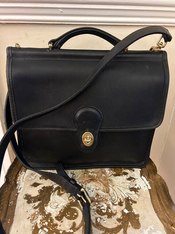 Coach Willis Vintage Crossbody Shoulder bag 9927 Black Gem