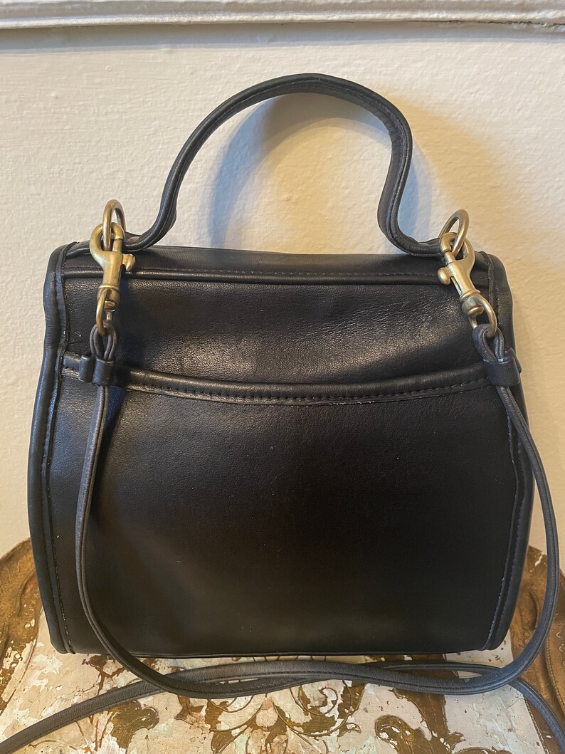 COACH Regina Vintage Black Handbag-excellent Condition - Etsy