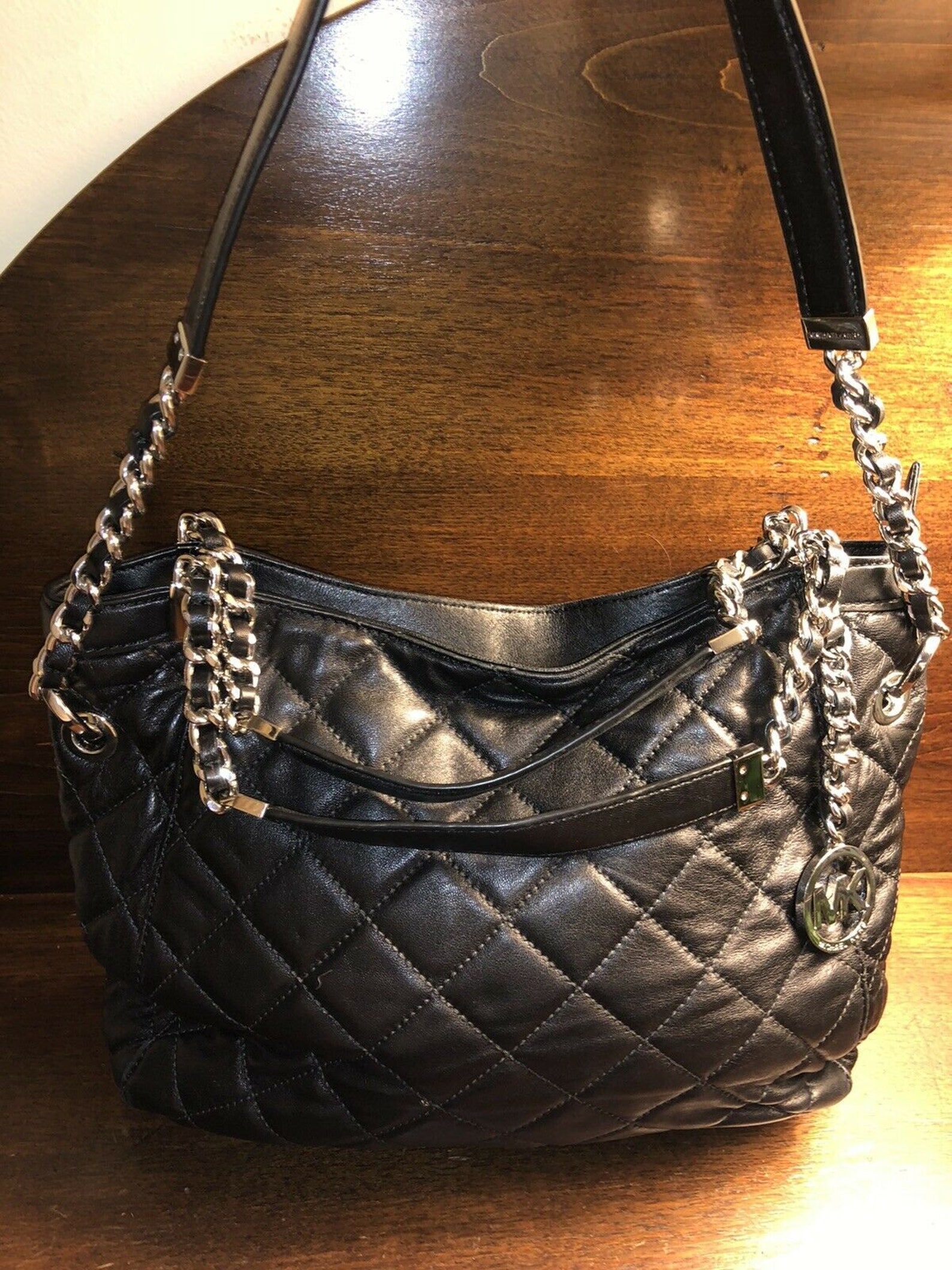 michael kors handbags with silver hardware