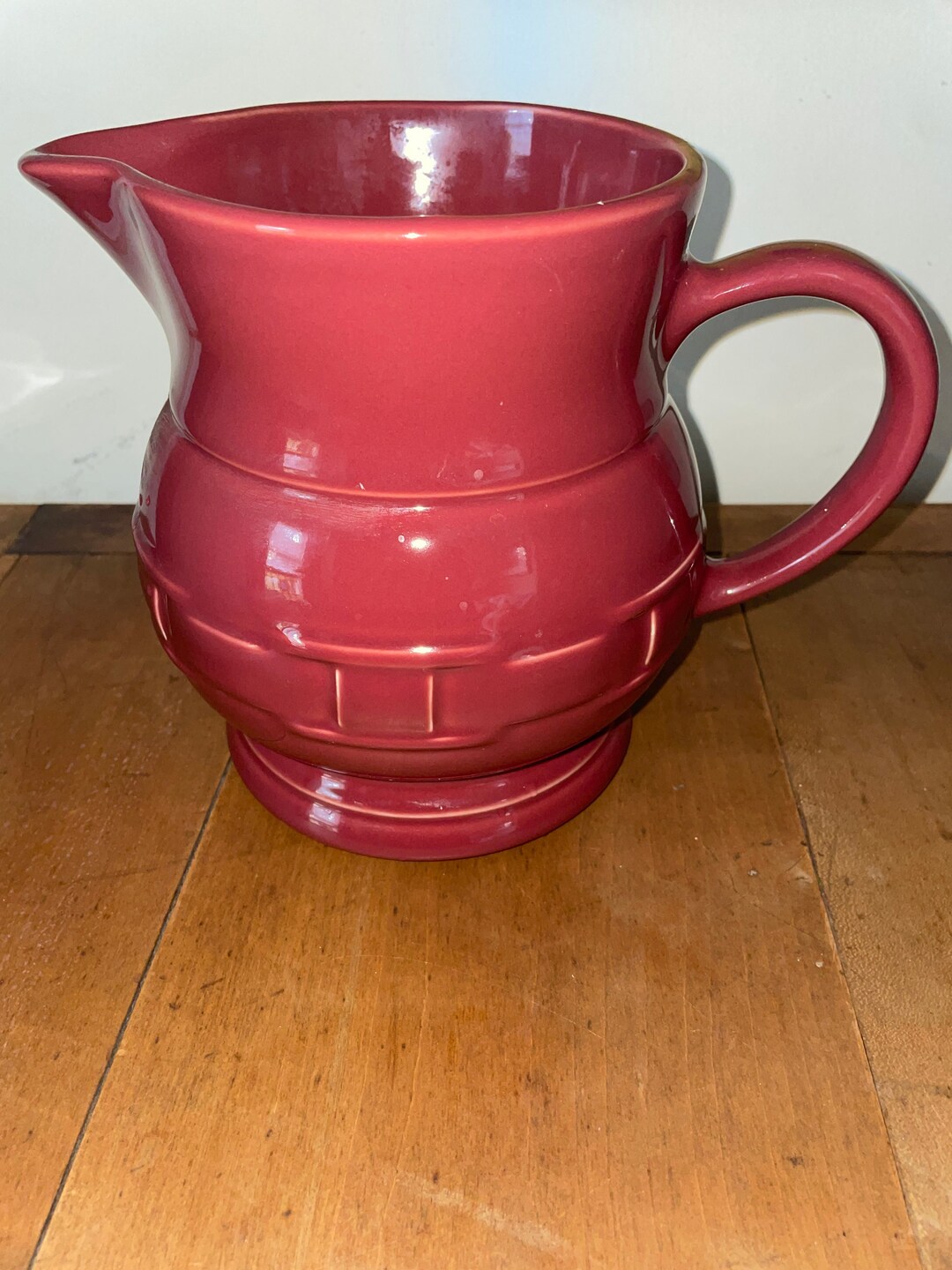 Vintage Longaberger Large Milk Pitcher Traditions Paprika Etsy