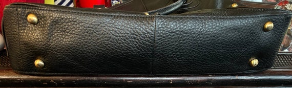 Franklin Covey Pebbled Leather Laptop Tote Messenger Bag 