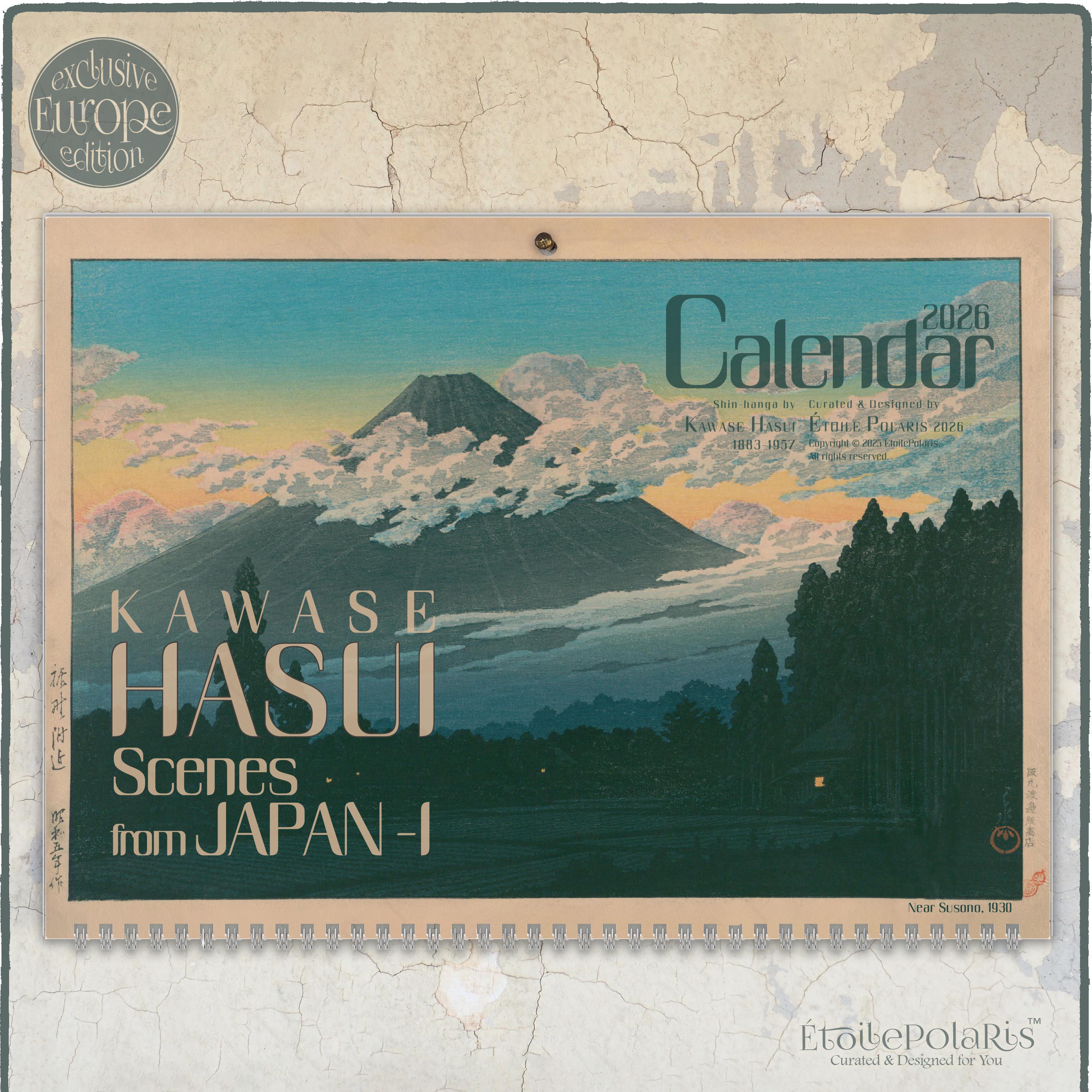 Erk® Calendrer Mural 2020-2021 Art Japonas | 16 Mos, 30x30 cm | De