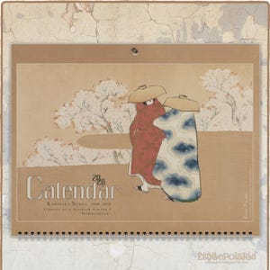 2026 Japanese Art Calendar : Ukiyo-e Woodblock Prints by Kamisaka Sekka 0030203-NY