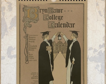 Calendario perpetuo Belle Époque / Women College, ilustraciones antiguas de Jessie Willcox Smith y Elizabeth Shippen Green, 1902-1909