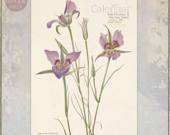 Calendário Botânico 2027: Arte de Flores Silvestres de Mary Vaux Walcott, Tamanho A4/Carta 0020402-EU