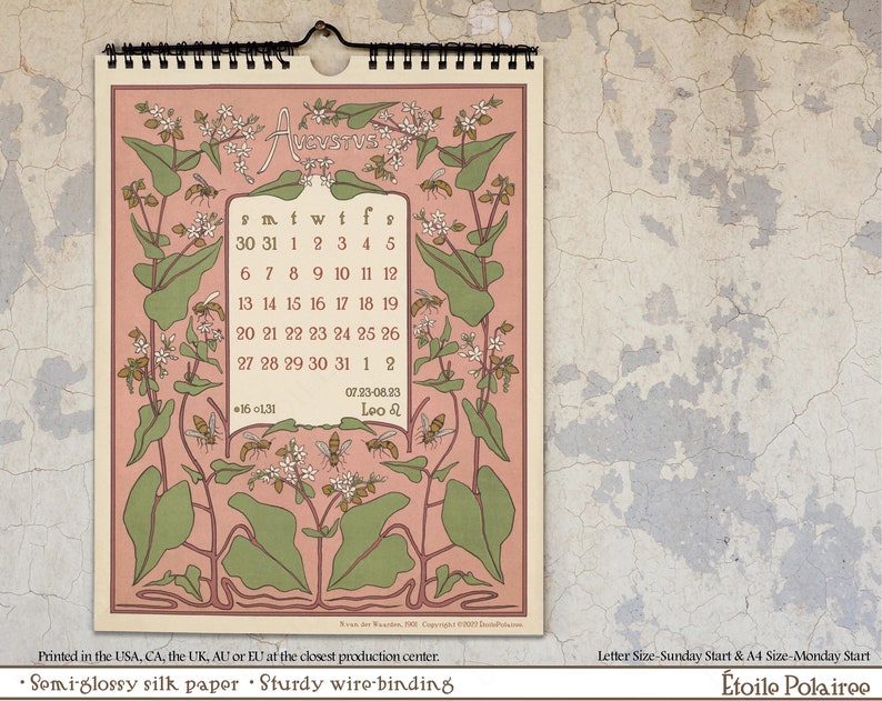 2023-botanical-calendar-1900s-art-nouveau-plant-etsy