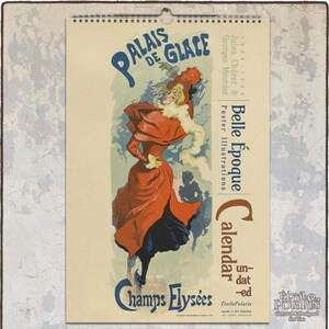 Jules Chéret Perpetual Calendar : Belle Époque Art, Undated 1050109-NY