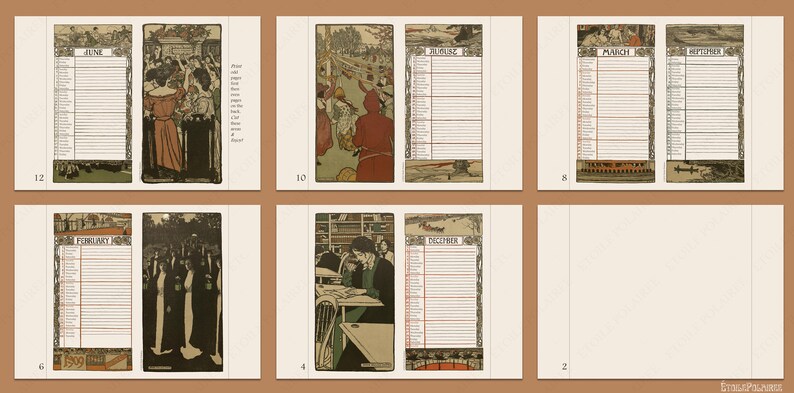 Printable Midori Traveler's Notebook Inserts 2023 - Etsy
