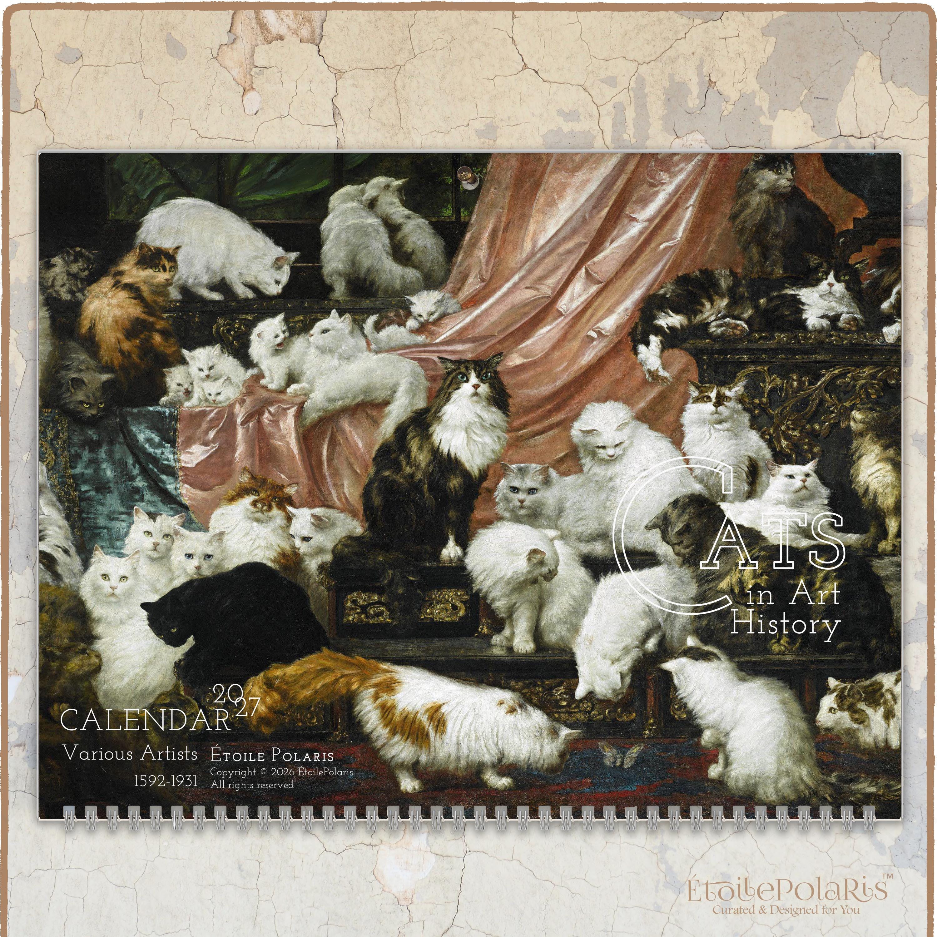 Vintage Cat Calendar - Etsy