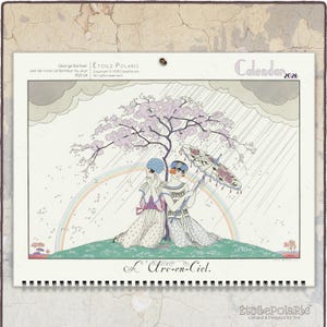 Art Deco 2026 Calendar : George Barbier Fashion Illustrations, A3/Tabloid Size 0030303-NY