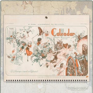 Calendario 2025, La Vie Parisienne -I- Ilustraciones Art Déco de Chéri Herouard / Calendario de pared mensual, Números de semana, A3 y Tabloide
