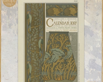 Art Nouveau Dierenkalender 2027: Verneuil Illustraties 0050002-EU