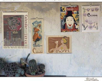 Art Nouveau Calendar 2025 / Gardening Women - La Belle