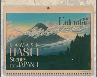 2026 Japanese Art Calendar : Kawase Hasui Woodblock Prints 0030205-NY