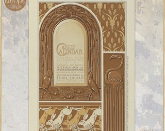 Art Nouveau Dierenkalender 2027: M.P. Verneuil Illustraties 0050003-EU