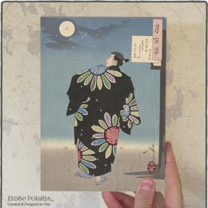 Planificador de arte japonés 2025 / Agenda A5 - Media carta / Grabados en madera de varios artistas: Koson, Hasui, Hokusai, Gakutei... / Diario semanal