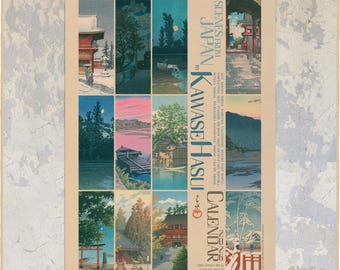 2026 Japanese Art Calendar : Kawase Hasui Shin-hanga Woodblock Prints 0050208-NY