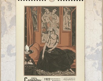 2024 Wall Calendar - 1920s Fashion Illustrations by Fernand Siméon