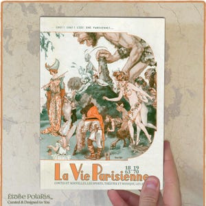 Art Déco Planner 2025 / Agenda A5 -Meia Carta / La Vie Parisienne Revista Francesa Ilustrações de V.A. 1912-1928 / Diário Semanal