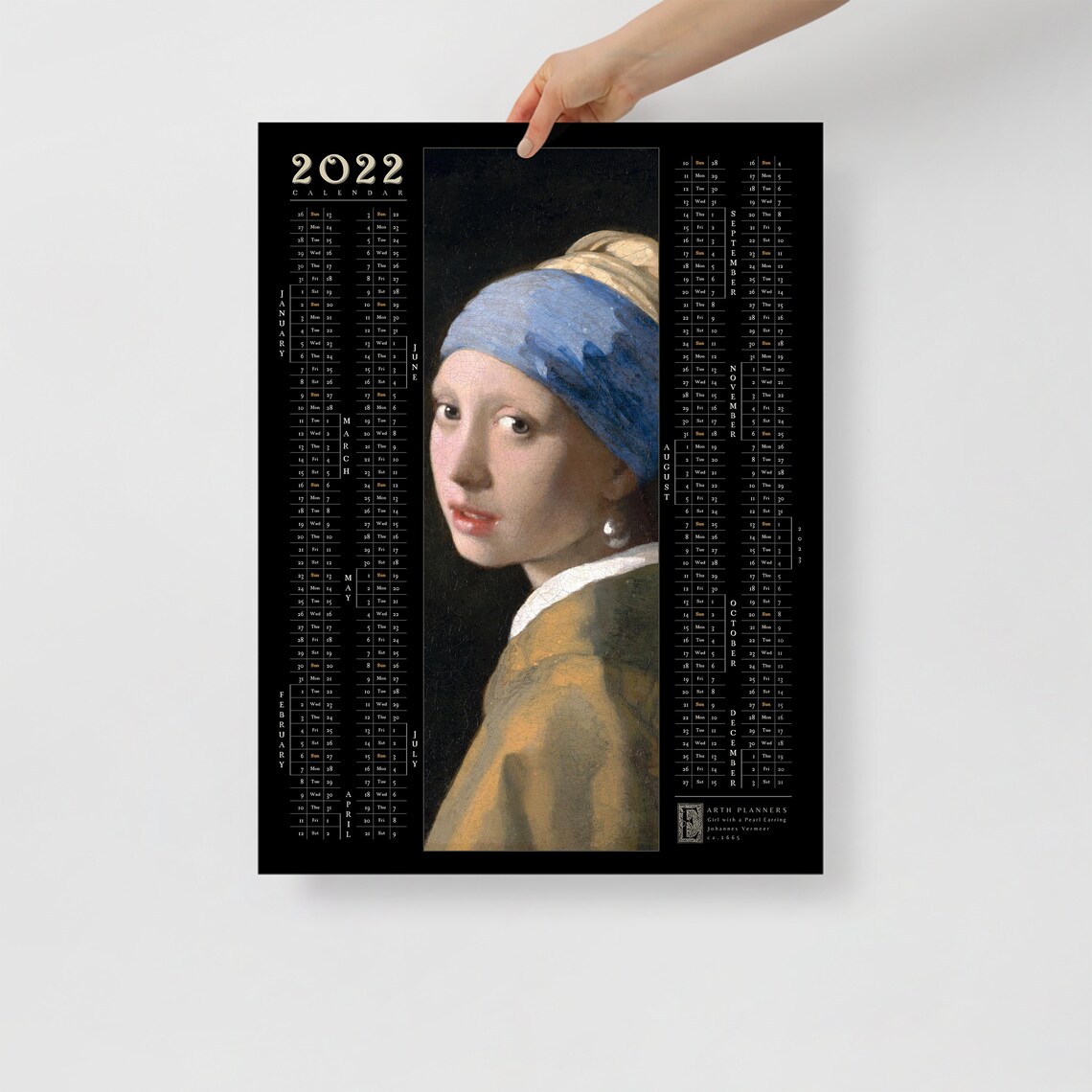 Art 2022 Calendar Year At A Glance Wall Calendar 2022 Etsy art-2022-calendar-year-at-a-glance-wall-calendar-2022-etsy