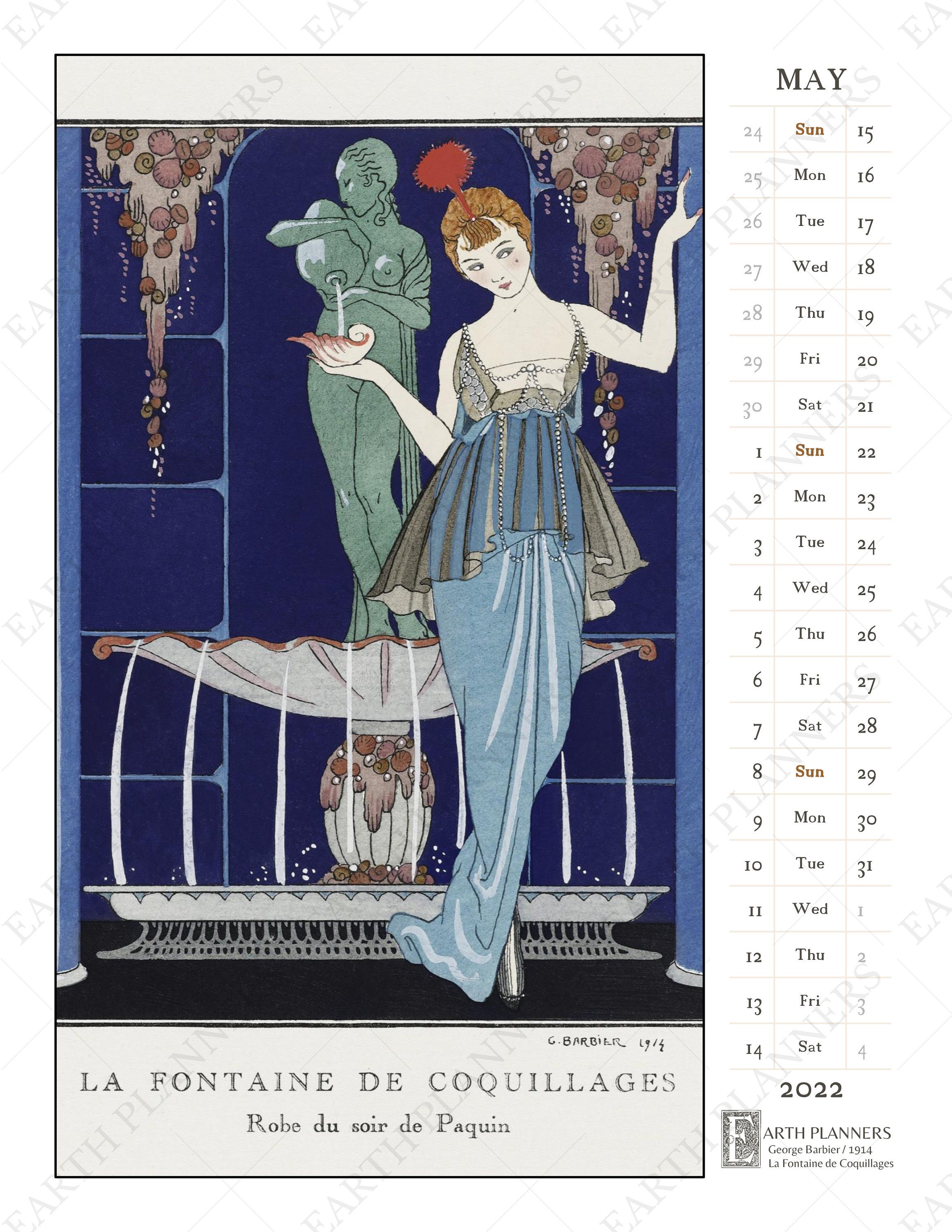 Art Deco Wall Calendar 2022 Printable / 1920s Dress & Antique Etsy
