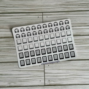 読書用ステッカー - Bujo - バレットジャーナル - ブック風ステッカー