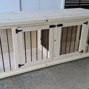 Unfinished Dog Kennel Crate/TV Stand Furniture 60x30x30