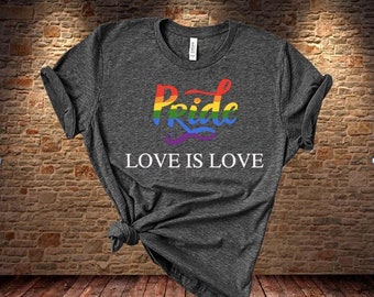 Gay Pride Love is Love Short-Sleeve Unisex Comfort fit T-Shirt