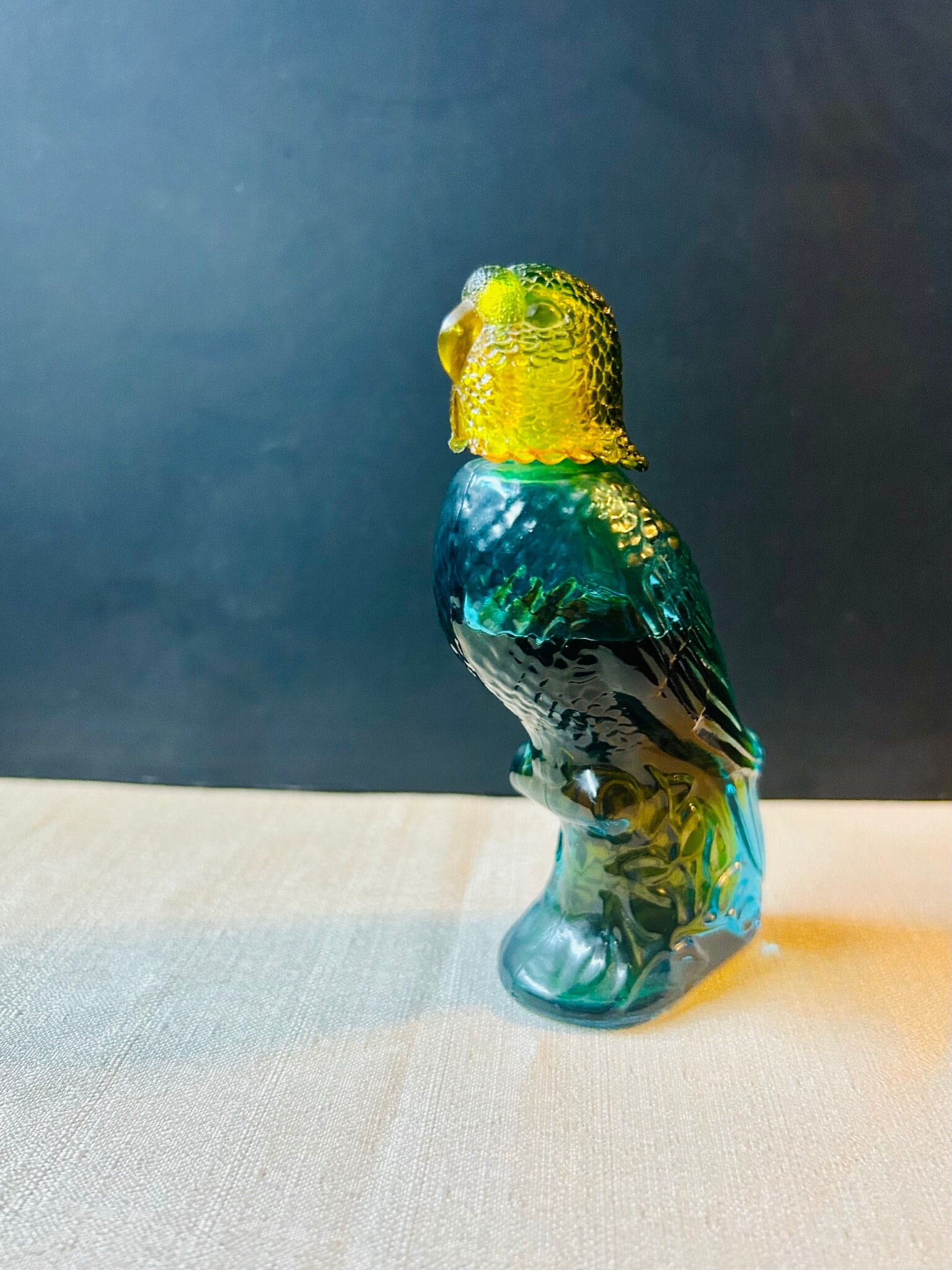 Vintage Avon Island Parakeet Moonwind Cologne Bottle, Budgie