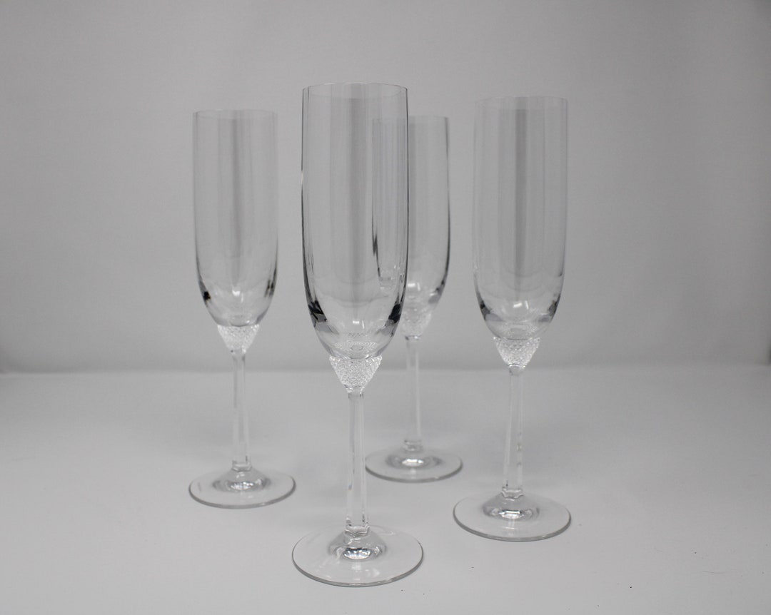 Villeroy & Boch Laguna Champagne Flutes Set of Four (4) - Vintage