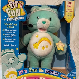 New in Box 2004 Care Bear Fit &#39;n Fun Wish Bear
