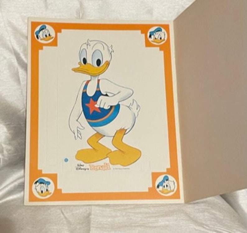 Vintage Walt Disney Donald & Daisy Paper Doll Book - Etsy