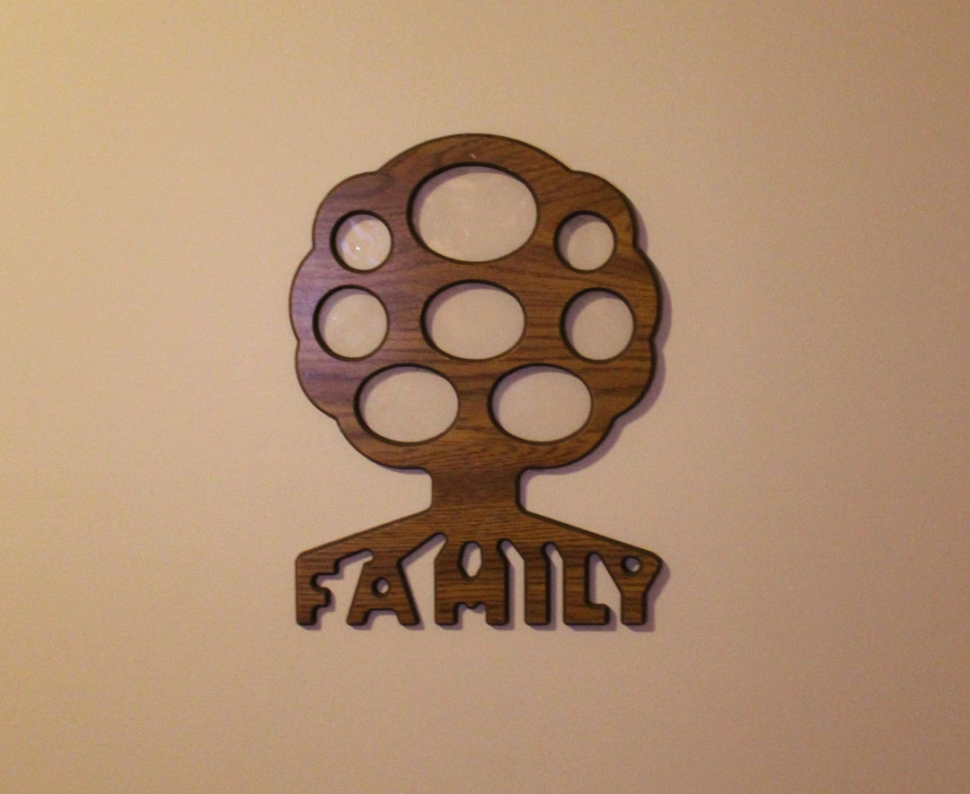 Vintage Family Tree Photo Holder Wall Hanging Photo Collage Etsy