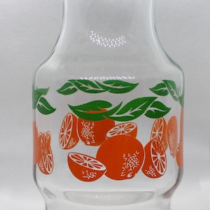 Anchor Hocking Orange Juice Carafe, Vintage Orange Juice Pitcher